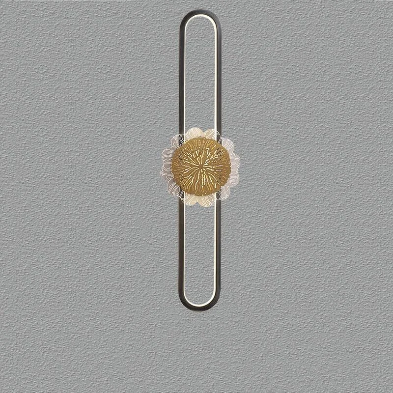 Industrial minimalist LED wall lamp with copper ring -  - #tag1#