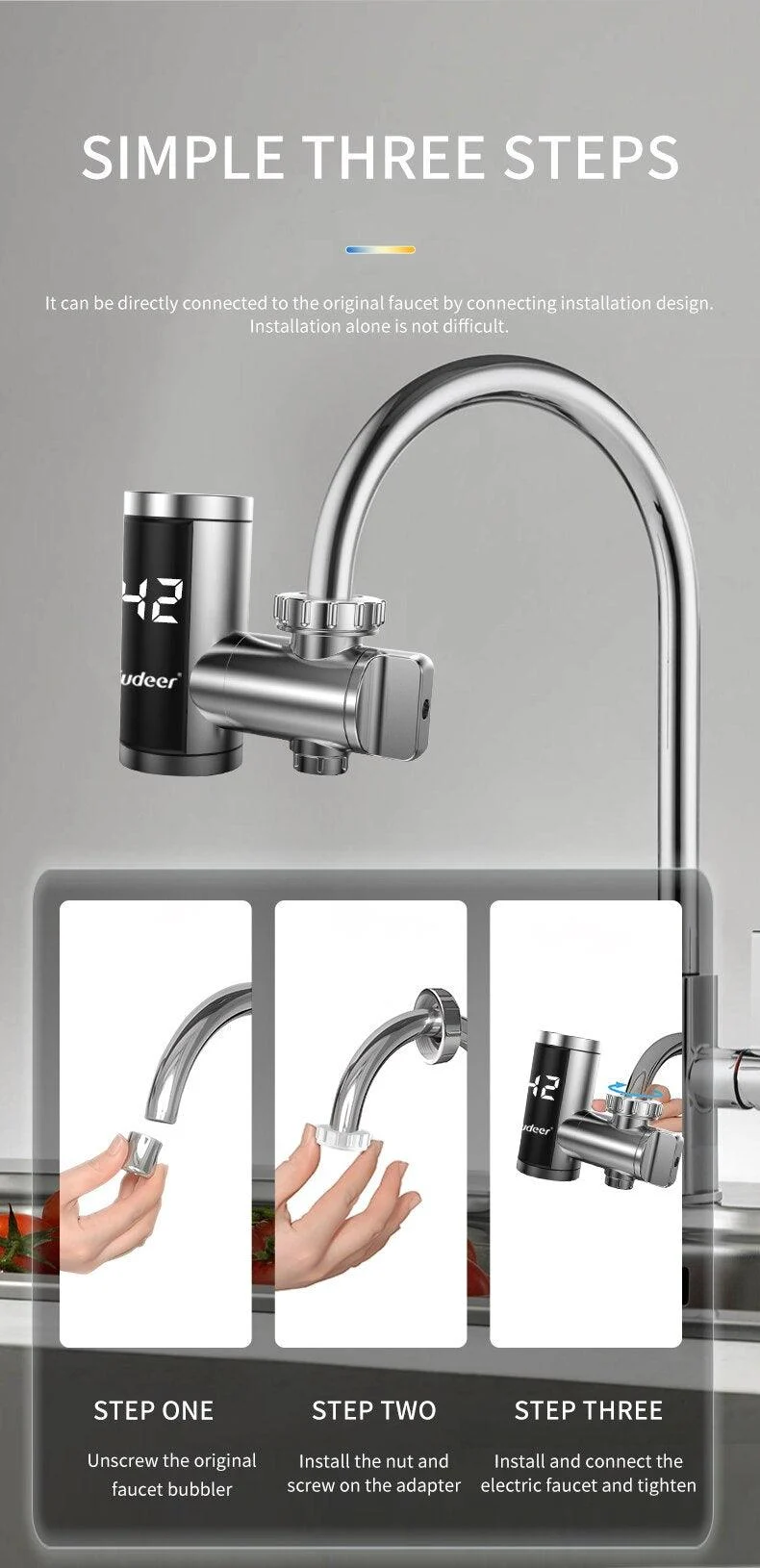 Instant Electric Hot Water Faucet Adapter -  - #tag1#