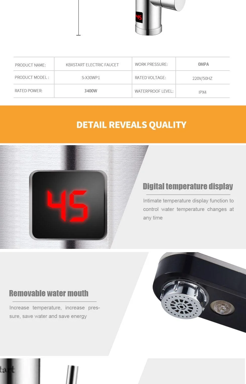 Instant Water Heater Faucet -  - #tag1#