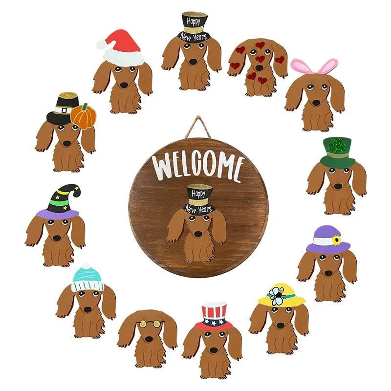Interchangeable Festival Doorplates Wreath -  - #tag1#