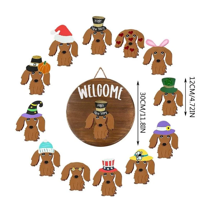 Interchangeable Festival Doorplates Wreath -  - #tag1#