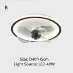 Invisible Ceiling Fan Led Light With Remote Control tag1