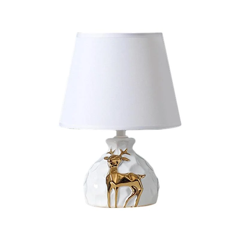 IrisGlow - Elegant Table Lamp with Deer Vase Base -  - #tag1#
