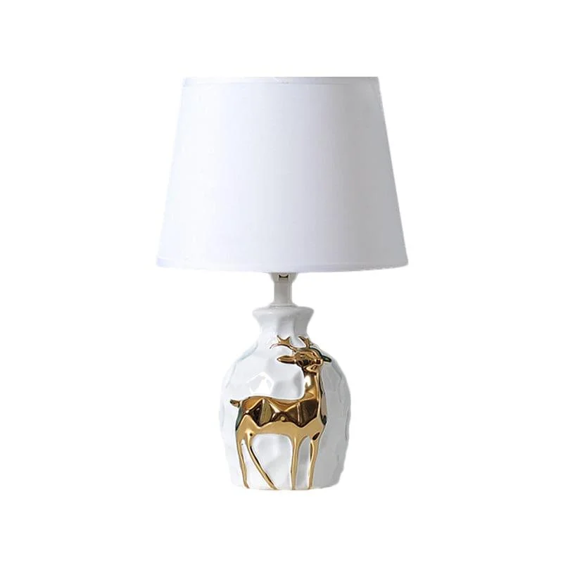 IrisGlow - Elegant Table Lamp with Deer Vase Base -  - #tag1#