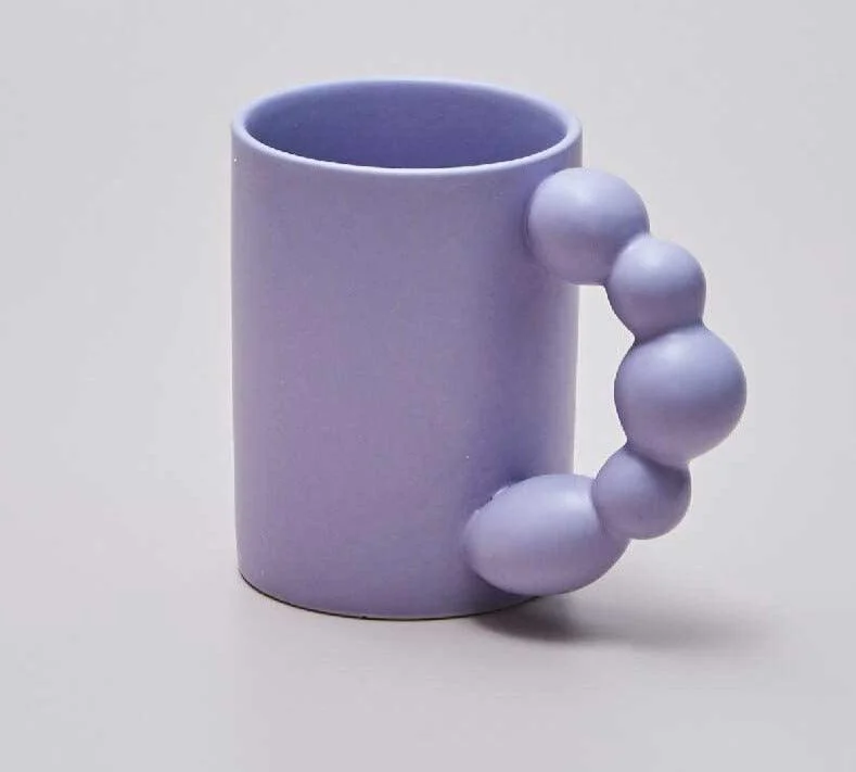 Iris the Beaded Handle Mug -