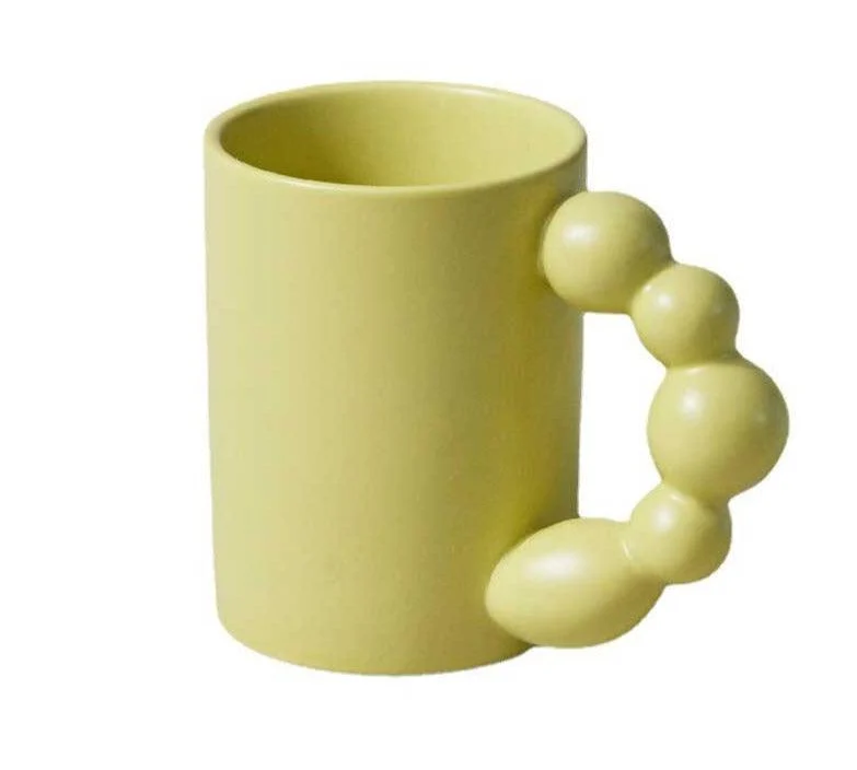 Iris the Beaded Handle Mug -