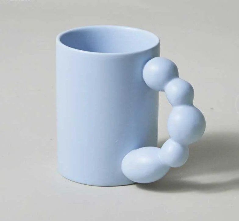 Iris the Beaded Handle Mug -