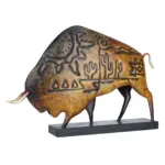 Iron made Braided Cattle Metal Home Decor Sculpture