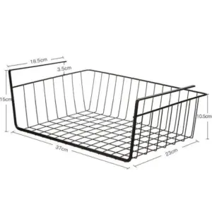 Iron Art Kitchen Storage Rack Cabinet Shelf Desk Under-line Storage Basket
