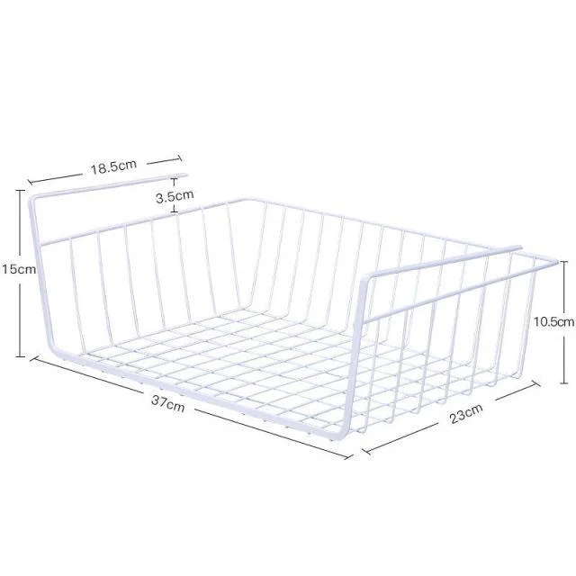 Iron Art Kitchen Storage Rack Cabinet Shelf Desk Under-line Storage Basket -  - #tag1#