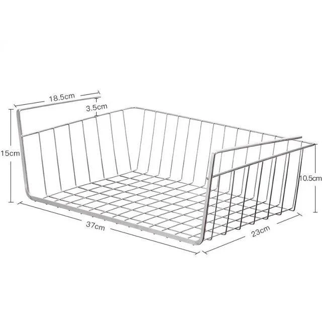 Iron Art Kitchen Storage Rack Cabinet Shelf Desk Under-line Storage Basket -  - #tag1#