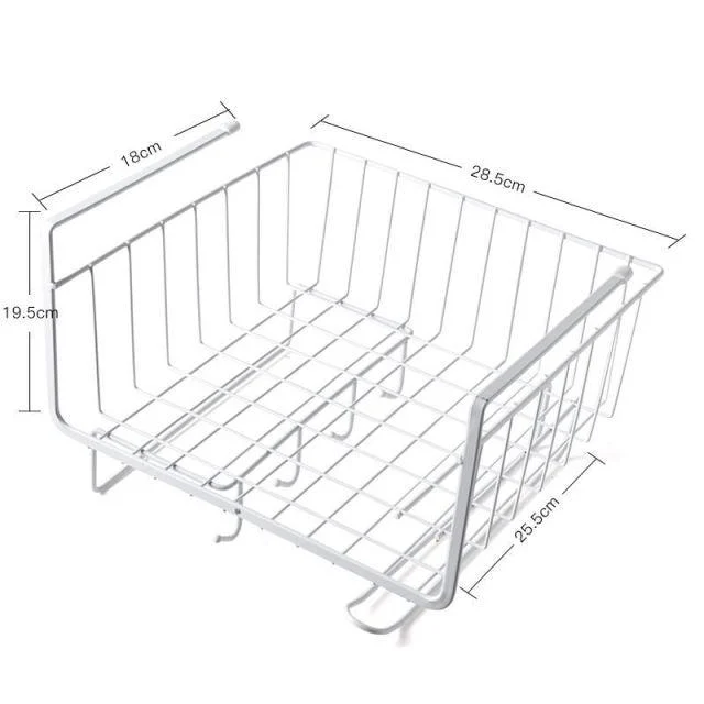 Iron Art Kitchen Storage Rack Cabinet Shelf Desk Under-line Storage Basket -  - #tag1#