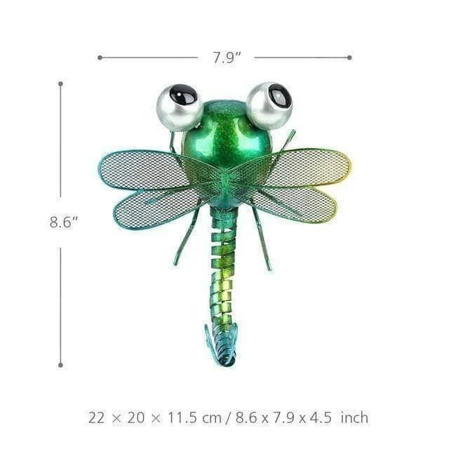 Iron Dragonfly Wall Decoration - Cartoon-Inspired & Playful -