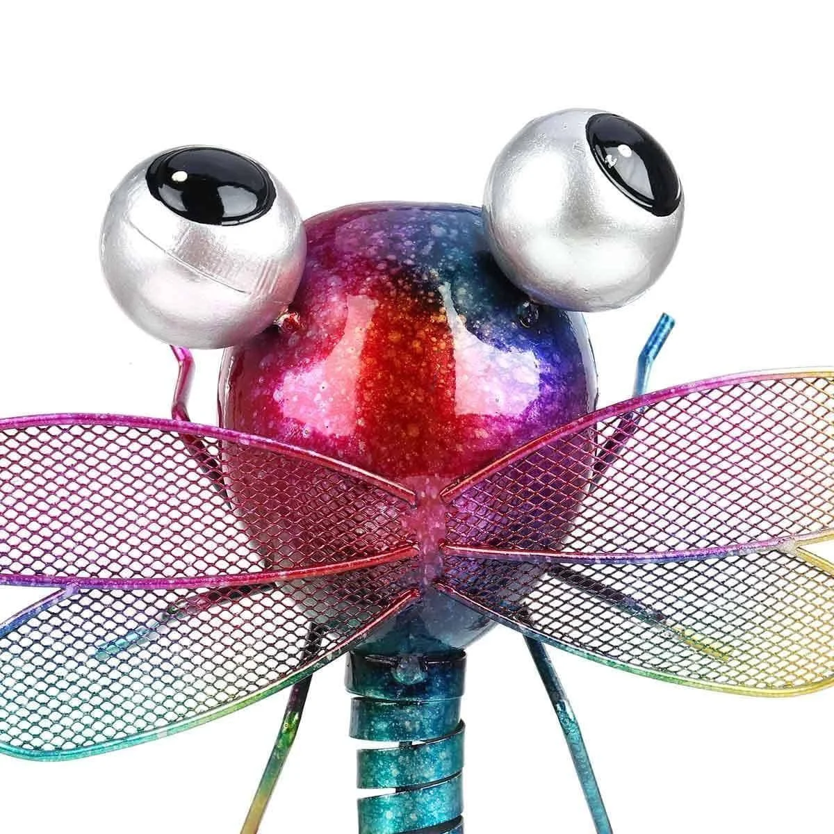 Iron Dragonfly Wall Decoration - Cartoon-Inspired & Playful -