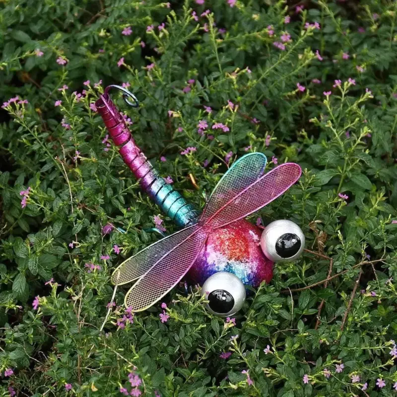 Iron Dragonfly Wall Decoration Cartoon Inspired Playful
