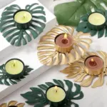 Iron_Monstera_Leaf_Candle_Holder_-_-4302622 Iron Monstera Leaf Candle Holder