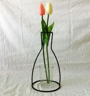 Iron Outline Vase