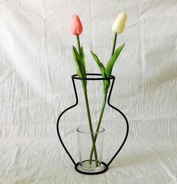 Iron Outline Vase -  - #tag1#