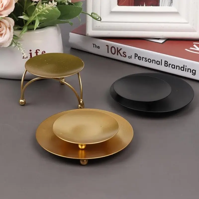 Iron Plate Candle Holder