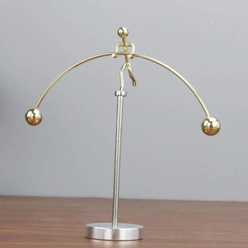 Iron Rotating Balancing Man Pendulum Ornament for Meditation, Entertainment, Deor -  - #tag1#