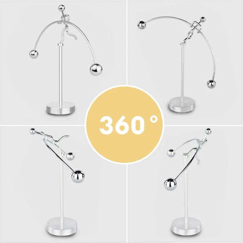 Iron Rotating Balancing Man Pendulum Ornament for Meditation, Entertainment, Deor -  - #tag1#