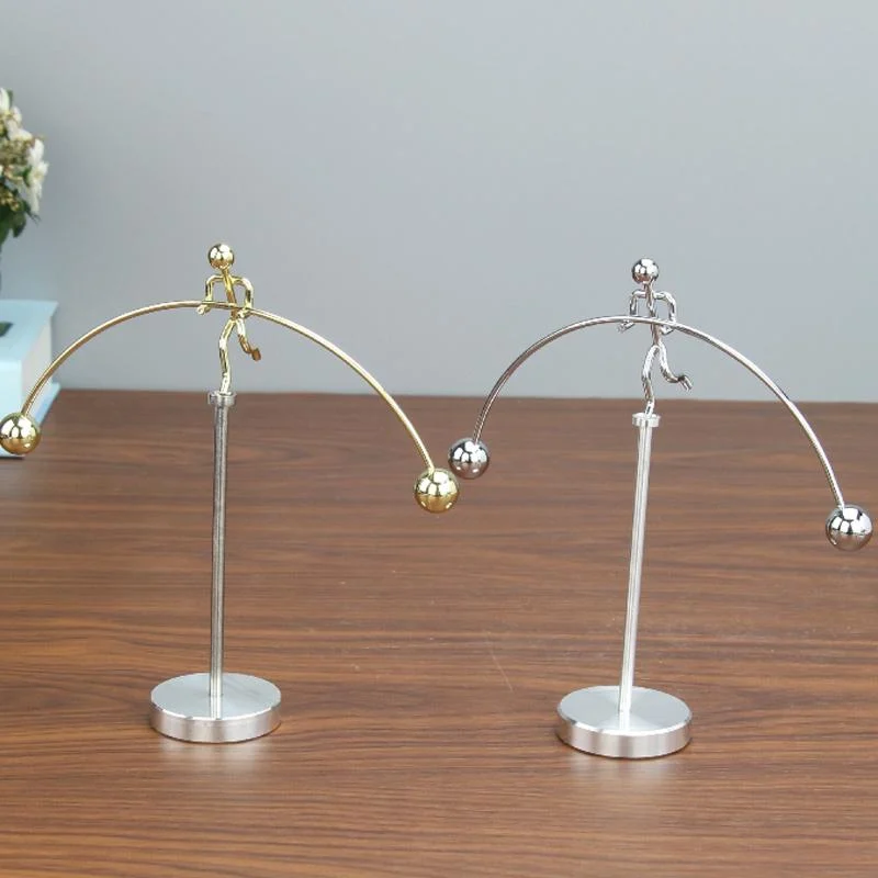 Iron Rotating Balancing Man Pendulum Ornament for Meditation, Entertainment, Deor -  - #tag1#