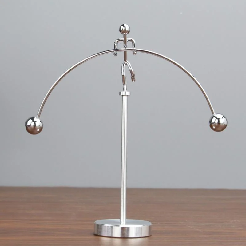 Iron Rotating Balancing Man Pendulum Ornament for Meditation, Entertainment, Deor -  - #tag1#