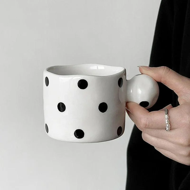 Irregular Dalmatian Ceramic Mug -