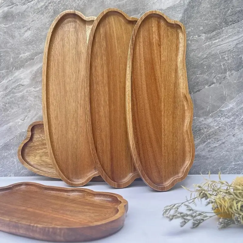 Irregular Hand Crafted Acacia Wood Tray