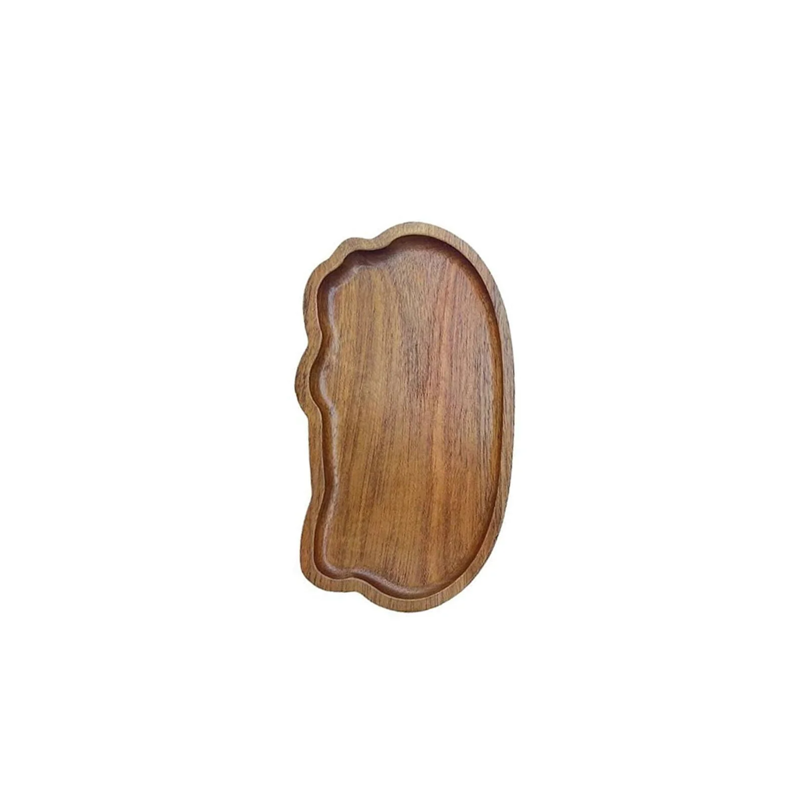 Irregular Hand-Crafted Acacia Wood Tray -