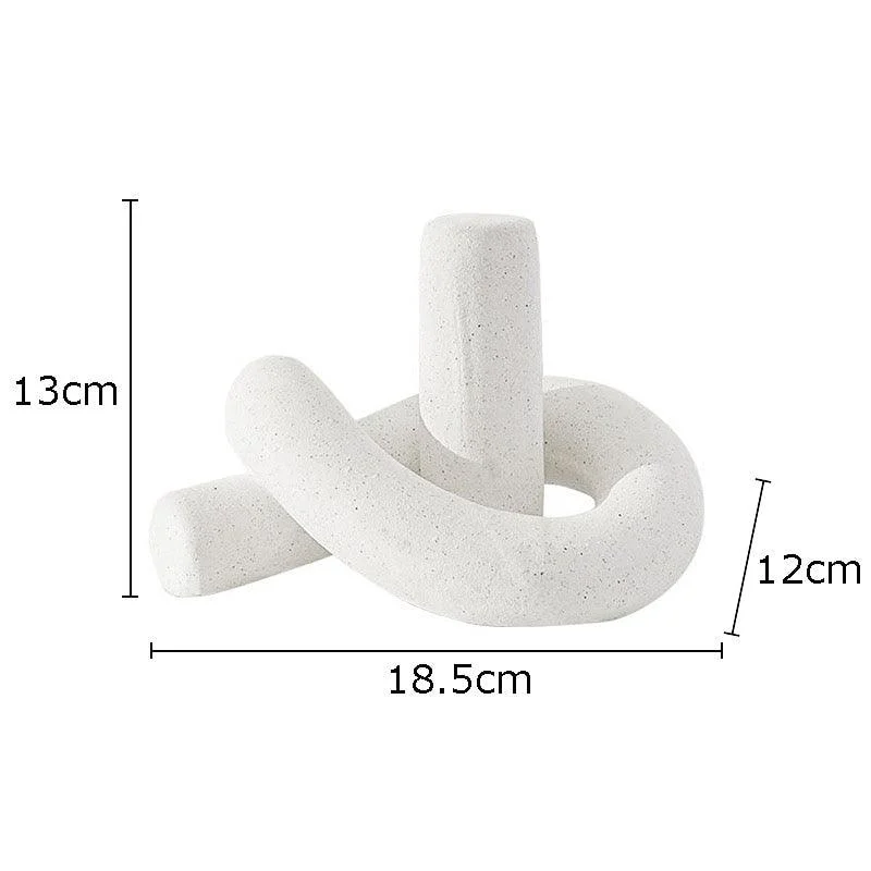 Irregular Knot Ceramic Home Decor Sulpture -