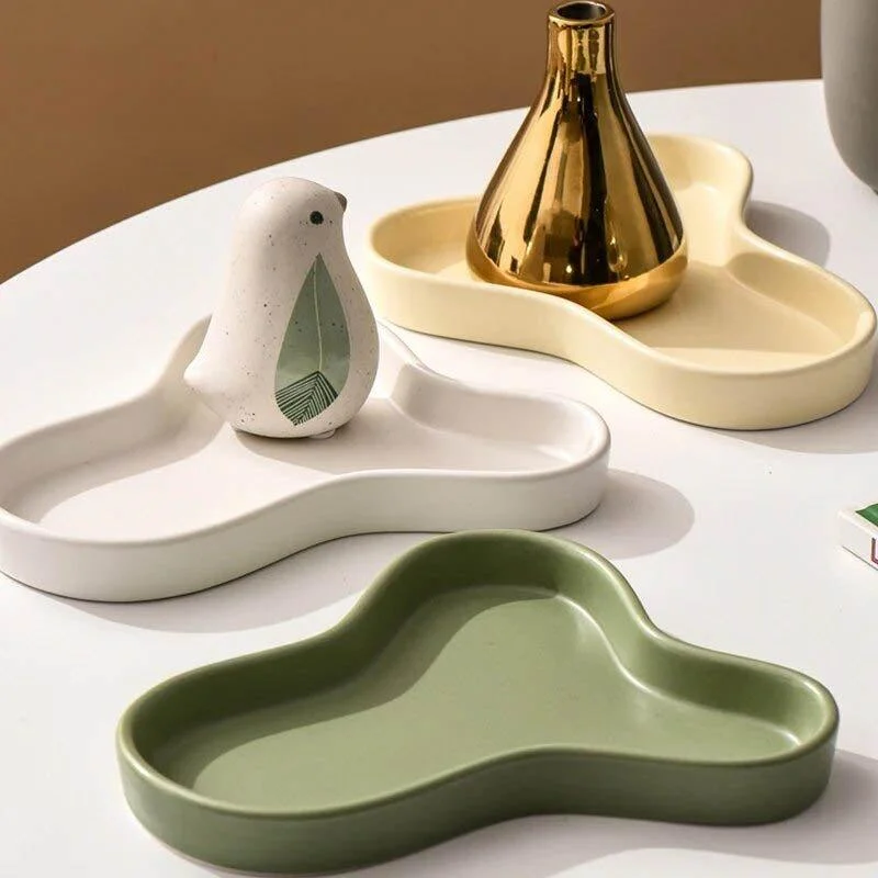 Irregular Pastel Coloured Ceramic Display Tray -  - #tag1#