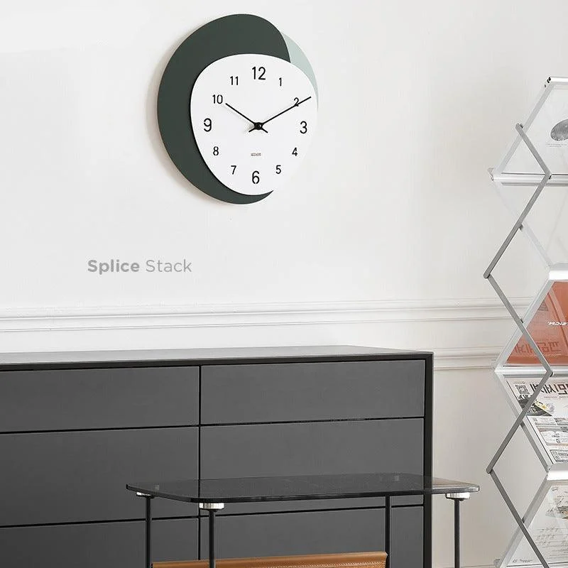 Irregular Shape Modern Wall Clock for Study Room -