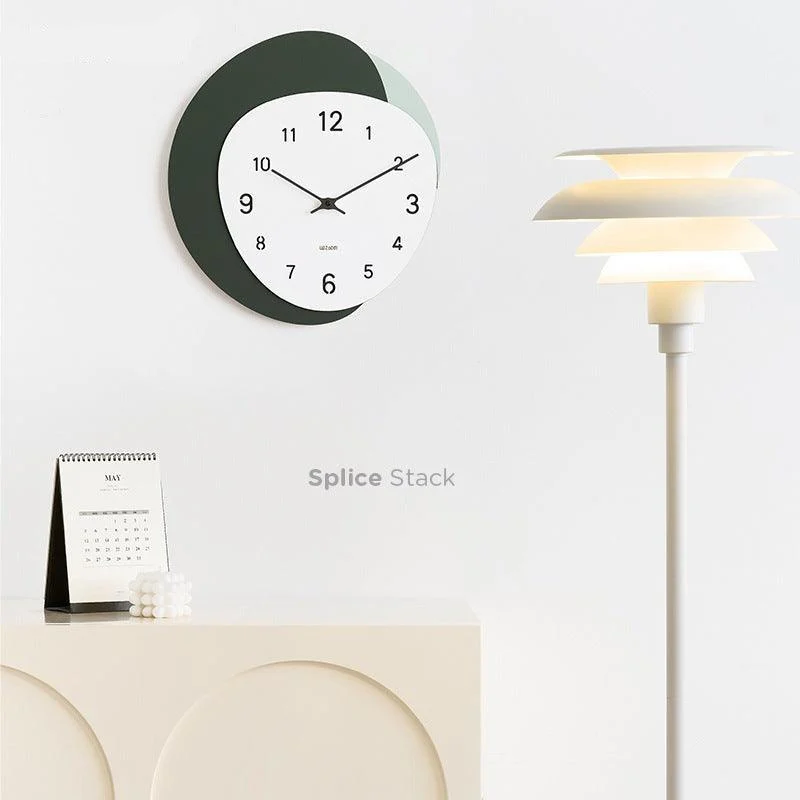 Irregular Shape Modern Wall Clock for Study Room -