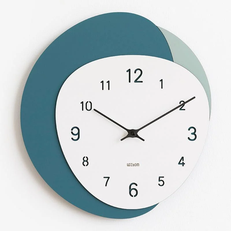Irregular Shape Modern Wall Clock for Study Room -