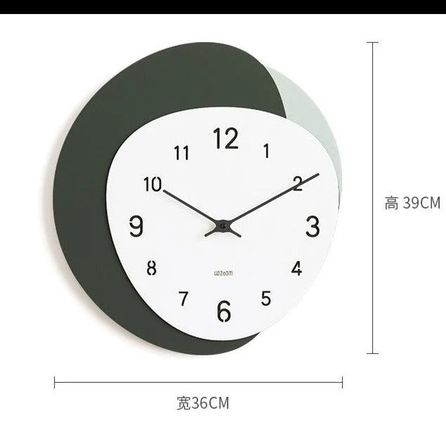 Irregular Shape Modern Wall Clock for Study Room -