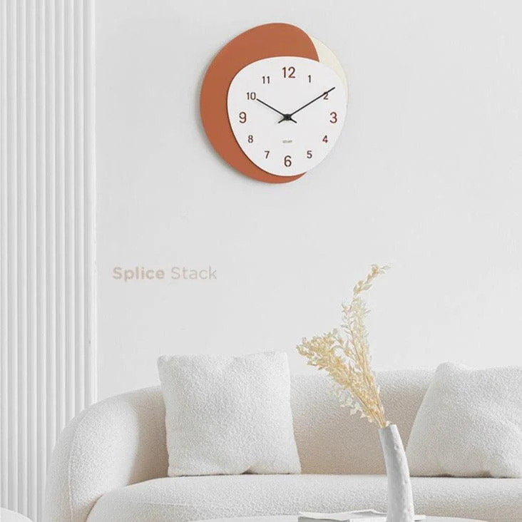 Irregular Shape Modern Wall Clock for Study Room -