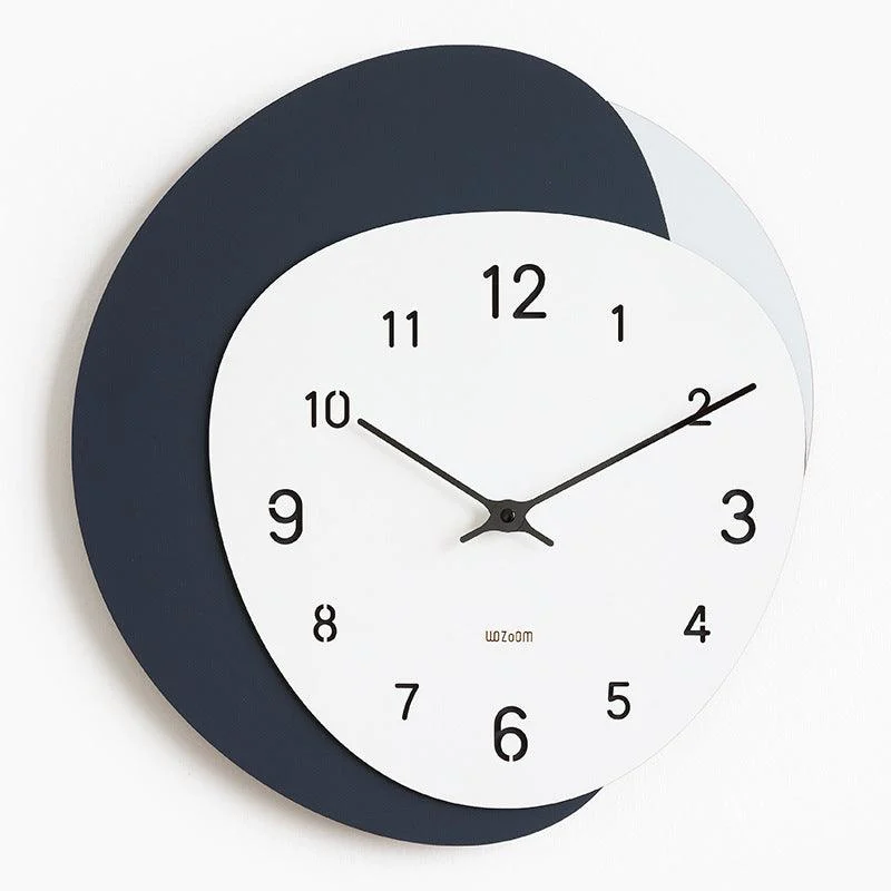 Irregular Shape Modern Wall Clock for Study Room -