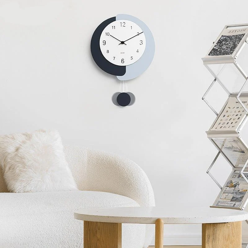 Irregular Shape Pendulum Wall Clock for Study Room -