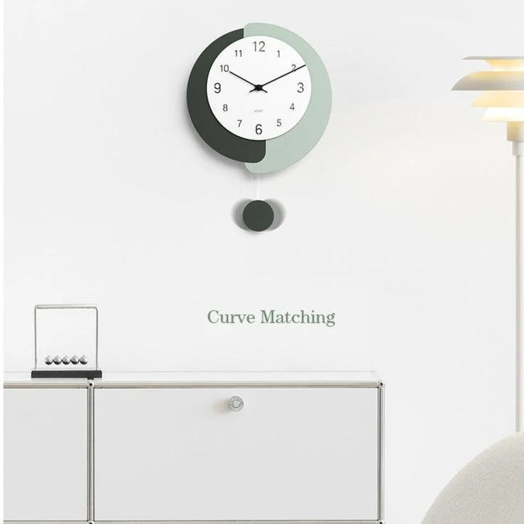 Irregular Shape Pendulum Wall Clock for Study Room -
