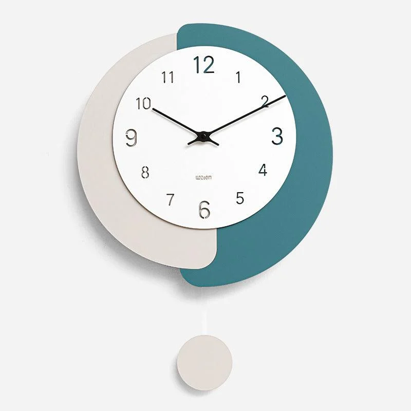 Irregular Shape Pendulum Wall Clock for Study Room -