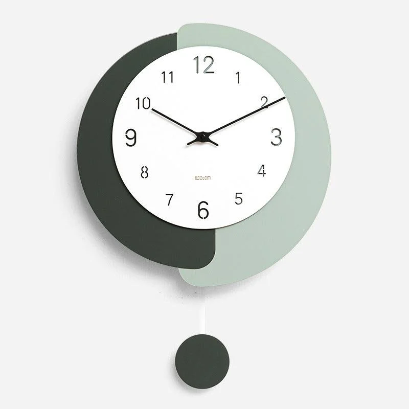 Irregular Shape Pendulum Wall Clock for Study Room -