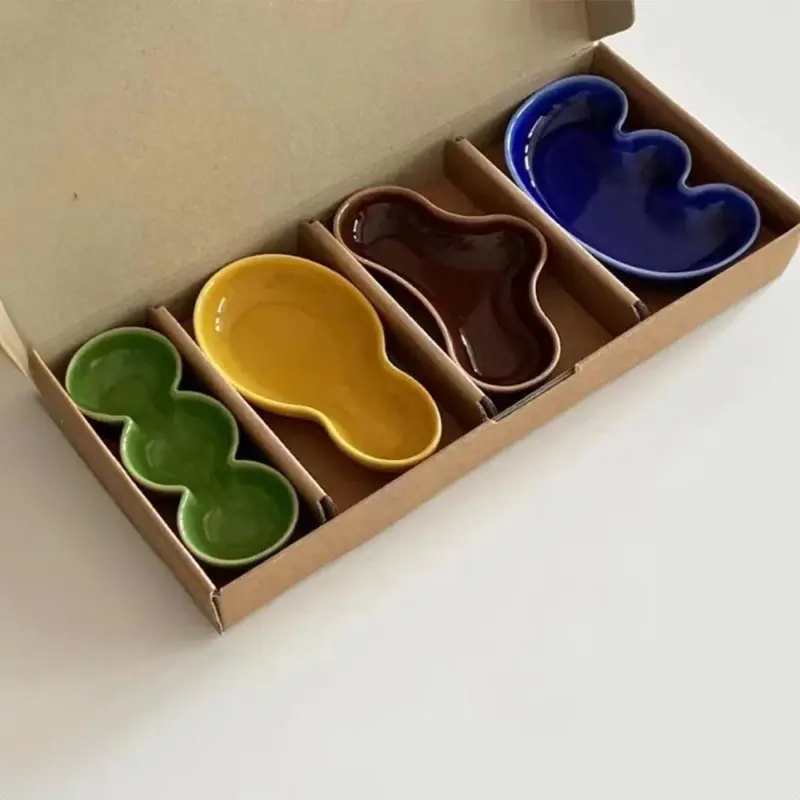 Irregular Shaped Hand Kneaded Japanese Dipping Dish tag1
