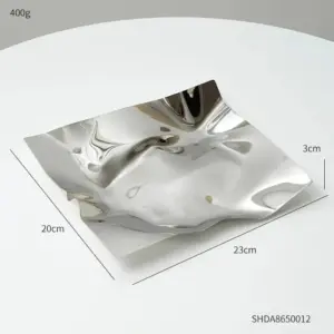 Irregular Silver Storage Tray