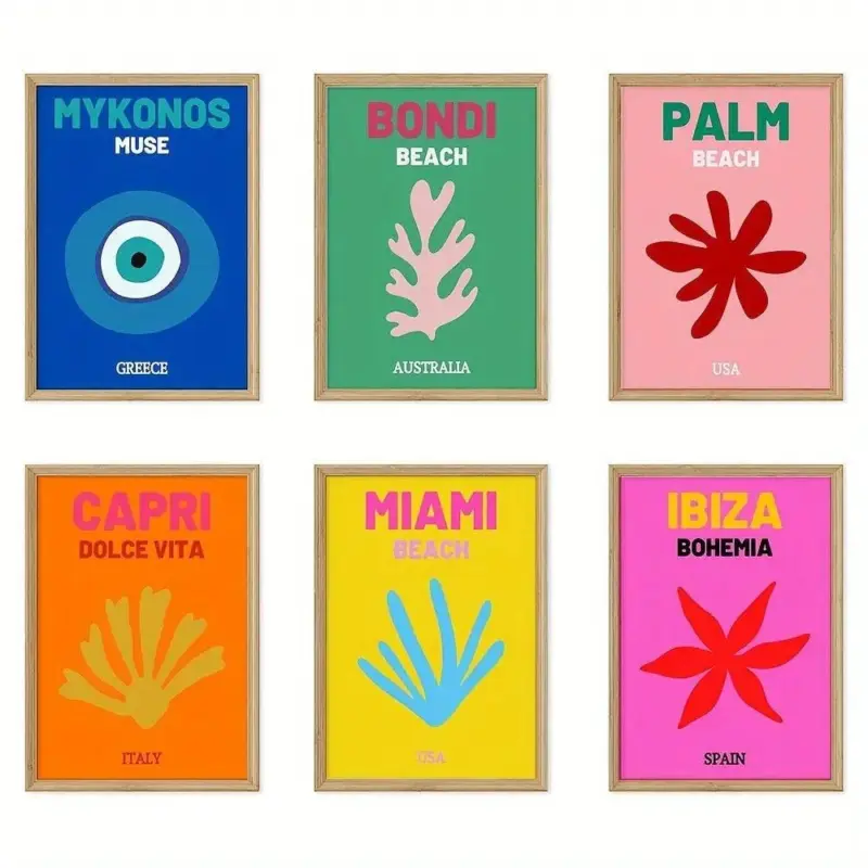 Island Vintage set of six tag1