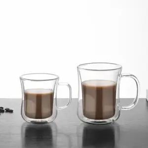 Italian Espresso Double Wall Glass Coffee Cup