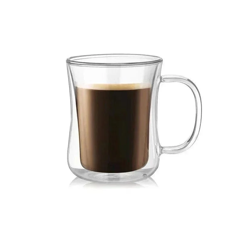 Italian Espresso Double Wall Glass Coffee Cup -  - #tag1#
