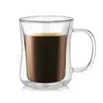 Italian Espresso Double Wall Glass Coffee Cup tag1