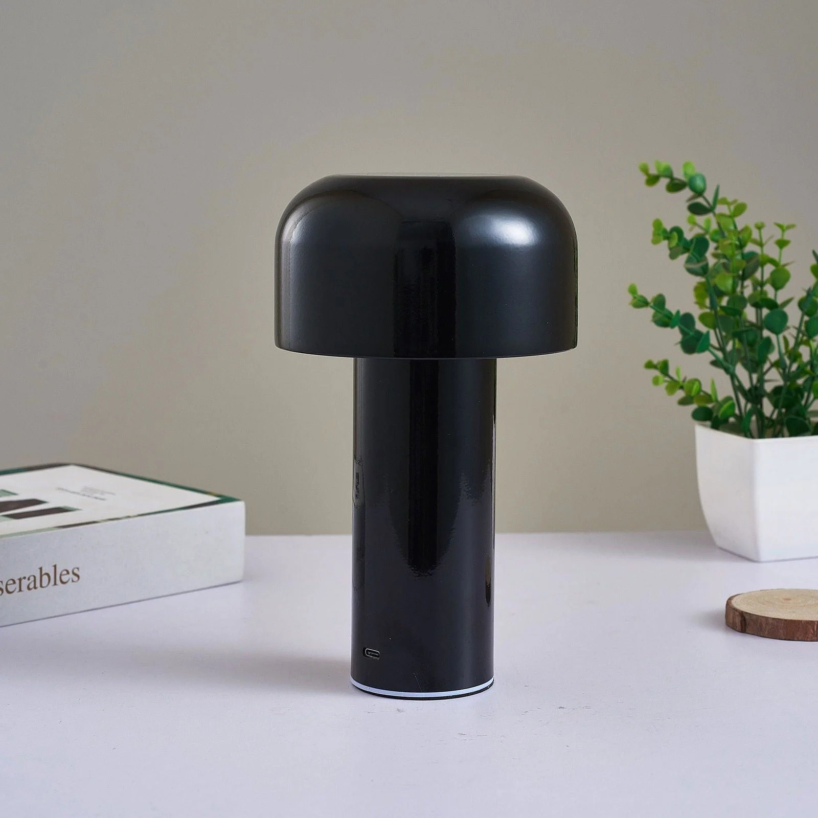 Italian Style Mushroom Cordless Table Lamp -