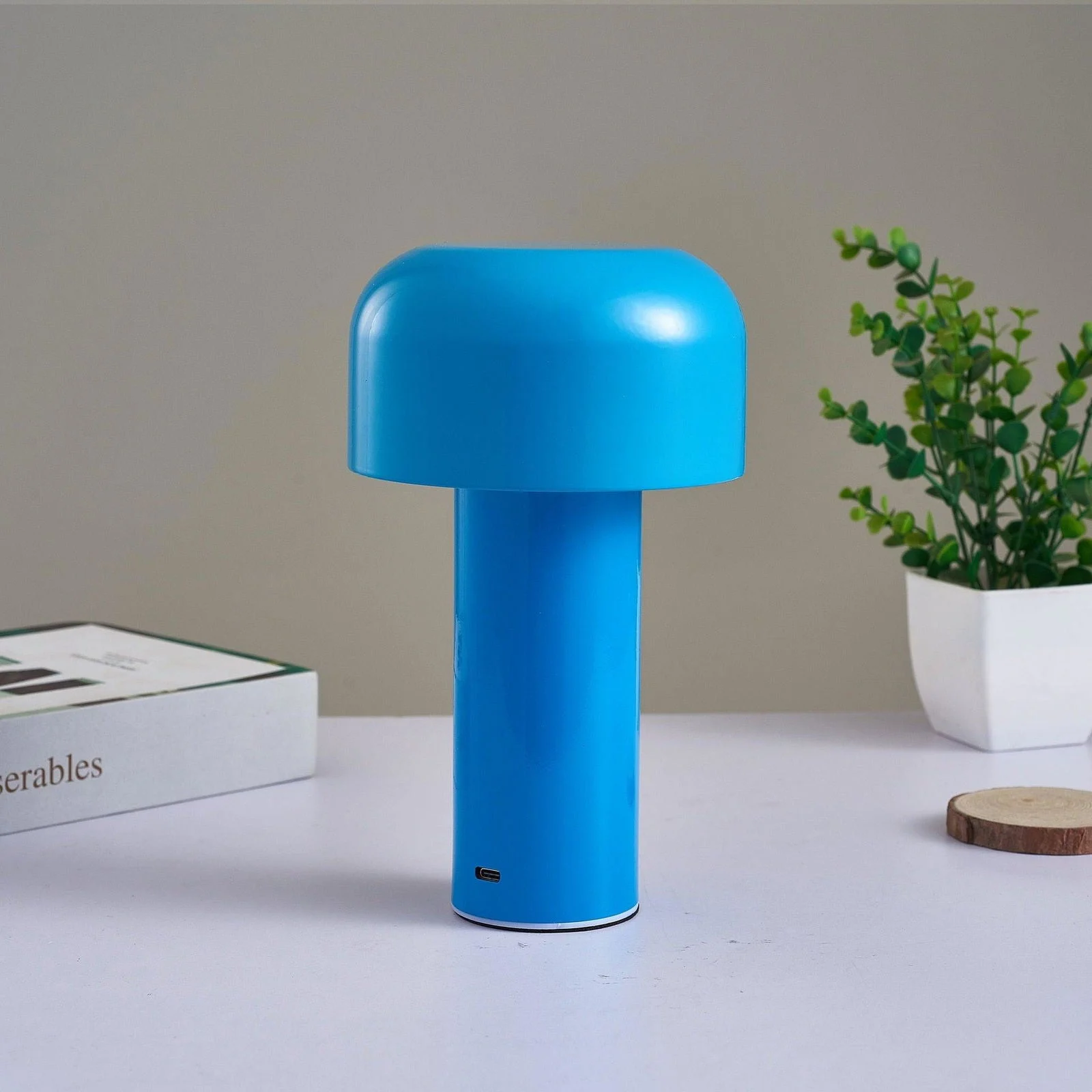 Italian Style Mushroom Cordless Table Lamp -